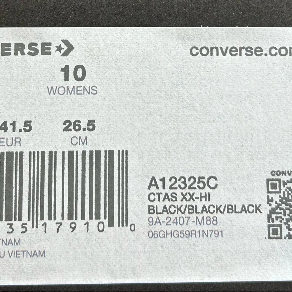 Converse CTAS XX-HI Black Shoes - Picture 7 of 7